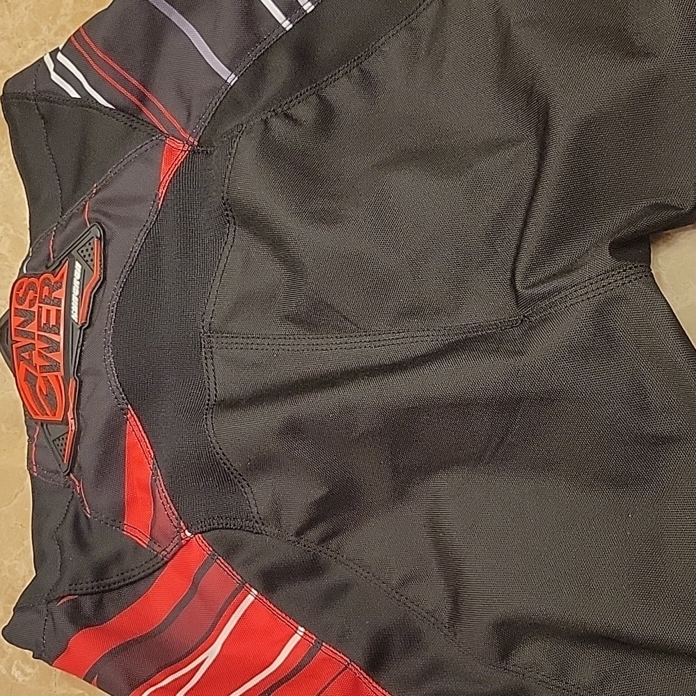 ANSWER SYNCRON ADULT MOTOCROSS PANTS, 2013, RED/BLACK, SZ US-28 - Picture 14 of 16
